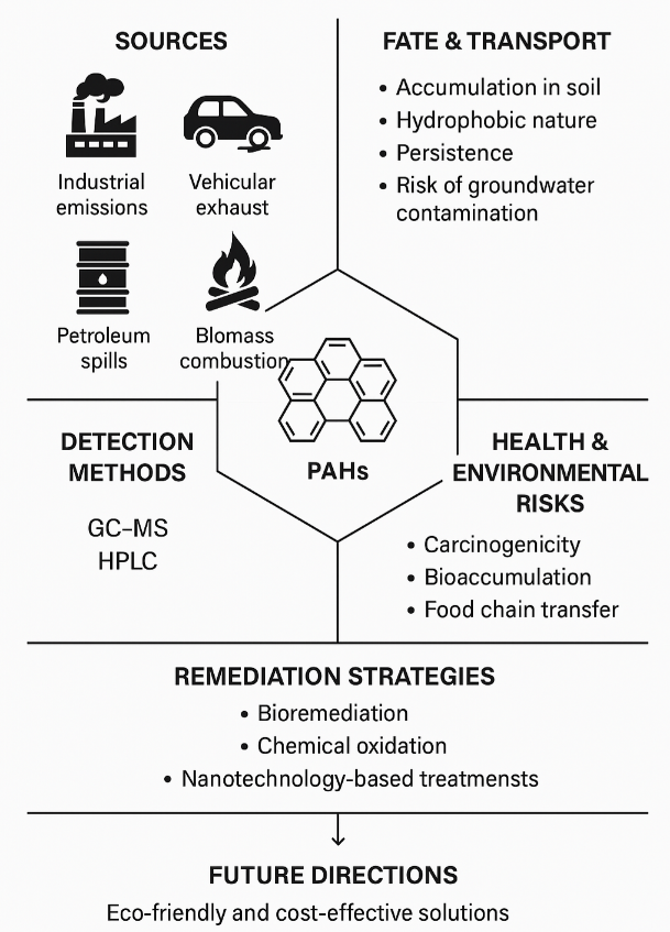 Polycyclic Aromatic Hydrocarbons (PAHs) in Soil: Sources, Analytical Techniques, Environmental Impact, and Remediation Strategies 